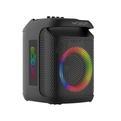 Rage 6.5" 120 watt Party Speaker with Wireless Microphone and Remote - BTSMC8