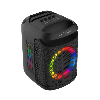 Rage 6.5" 120 watt Party Speaker with Wireless Microphone and Remote - BTSMC8