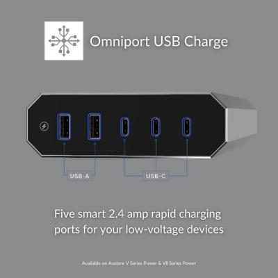 Austere V Series 6-Outlets Power Surge Protector With Omniport USB - 5SPS6US1