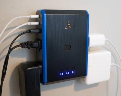 Austere  V Series 4-Outlets Wall Charger & Surge Protector With Omniport USB - 5SPS4US1