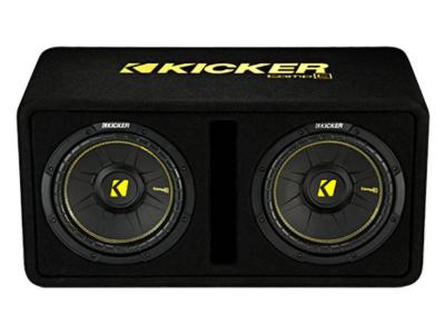 Kicker Dual 10" CompC 2 Ohm Enclosure - 44DCWC102