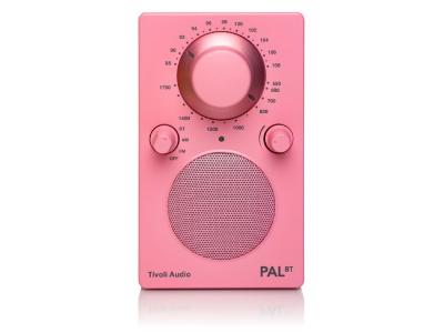 Tivoli Audio PAL BT Bluetooth AM/FM Portable Radio In Pink - PALBTPNK