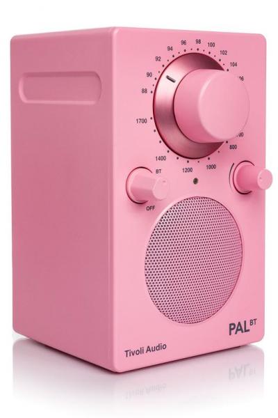 Tivoli Audio PAL BT Bluetooth AM/FM Portable Radio In Pink - PALBTPNK