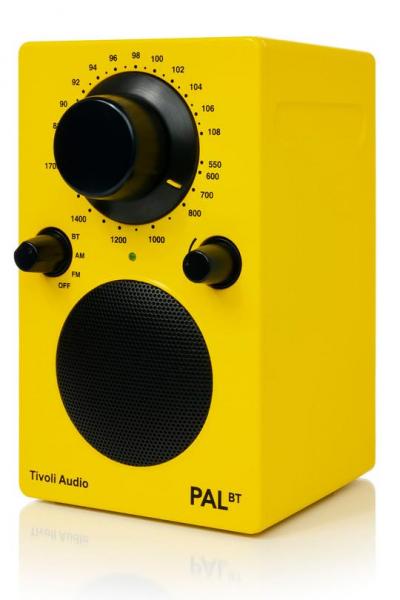 Tivoli Audio PAL BT Bluetooth AM/FM Portable Radio In Yellow - PALBTYELLOW