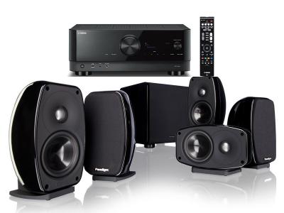 Yamaha RXV4A 5.1-Ch. 8K HDR10+ Receiver + CINE100CT 5 Sat Speakers & Sub Home Theatre System