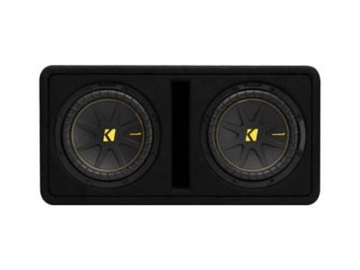 Kicker 10 Inch Dual CompC Series Enclosure - 50DCWC102