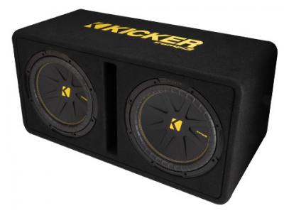 Kicker 12 Inch Dual CompC Series Enclosure - 50DCWC122